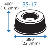 Konische selbstklebende elastische Abstandshalter - BS37 - Bumper  Specialties